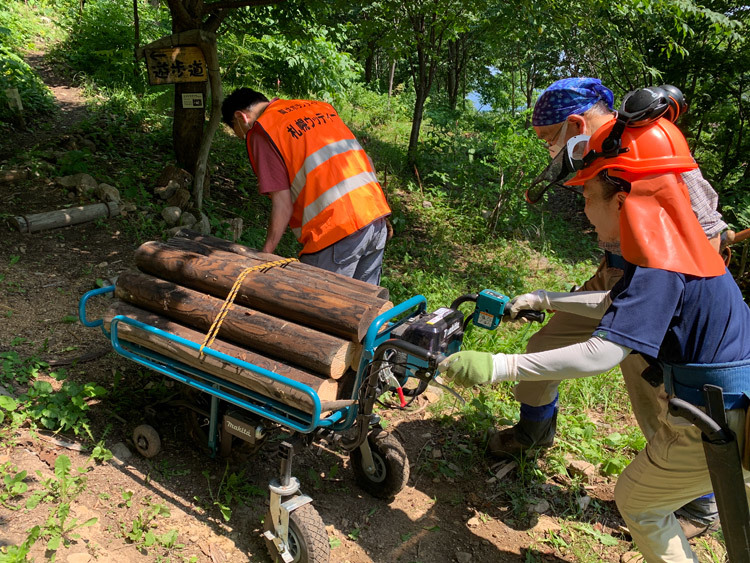 6月26日（日）髙川山林　作業道づくり、笹刈り_c0173813_16064454.jpg